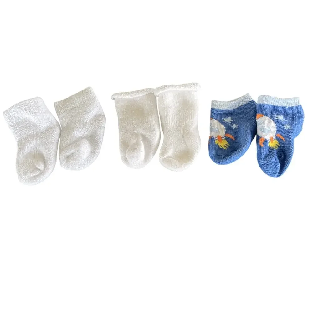 3m Onesie Lot Baby Boys Carter's Cat & Jack Sleeper Blue Grey Preowned Casual